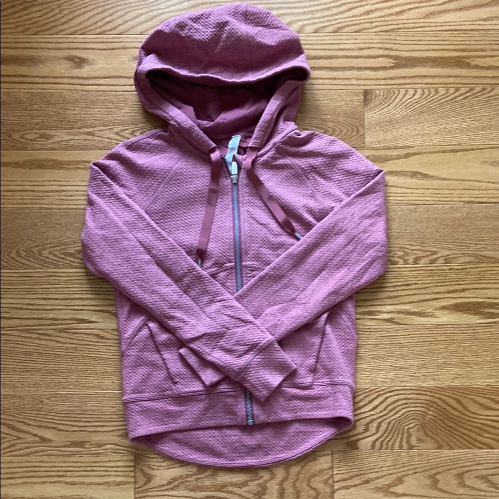 Lululemon pink hooded jacket